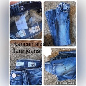 Girls Kancan jeans size 7. Flare style in great condition from Buckle